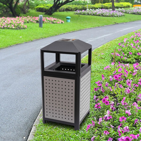 Unbranded Industrial Waste Container Outdoor Trash Can Garbage Enclosure Build-in