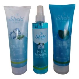 Kit Cuidado Corporal Gel Frío+hielo Mineral+therapygel Shelo