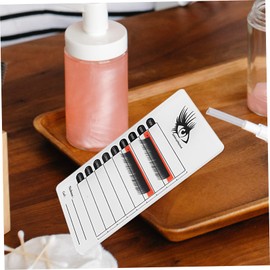 WOONEKY Acrylic Eyelash Display Board Dual Layer Eyelash Extension Tool for Beauty Salons Smooth Polished Surface for Professionals Home Use Essential for Makeup Artists