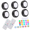 Operitacx 6 Stück Lichtwechsel -pat -licht Regal-led-leuchten Led-puck-lichter Mit Fernbedienung