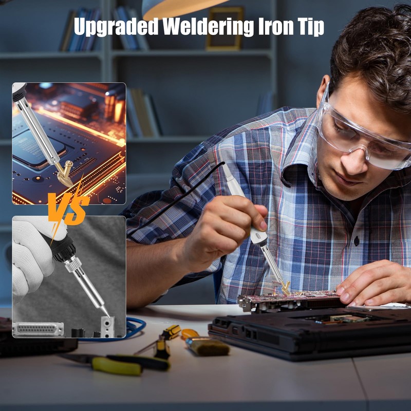 100W Plastic Welding Kit, 2-in-1 Plastic Welder & Soldering Iron
