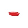 Tablecraft Red 12-3/4" Oval Texas Platter Basket