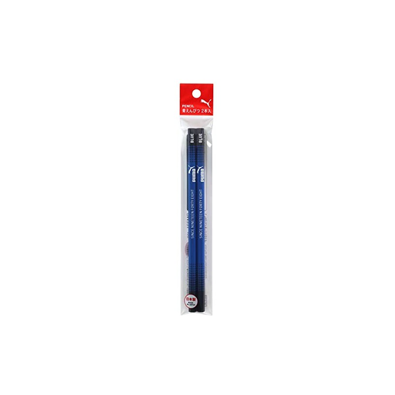 Kutsuwa Puma PM331-10P Blue Pencil, Pack of 2, Set of