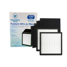 Merchandise Mecca Complete Replacement Filter Kit - 2 Filters & 4 Carbon Pre-Filters Compatible with Oreck WK01234QPC Fits Airvantage WK10002QPC / Airvantage Plus Pet WK10052QPC Air Purifiers