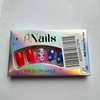 ONPRESS 24Pcs 4th of July Press on Nails Short Square