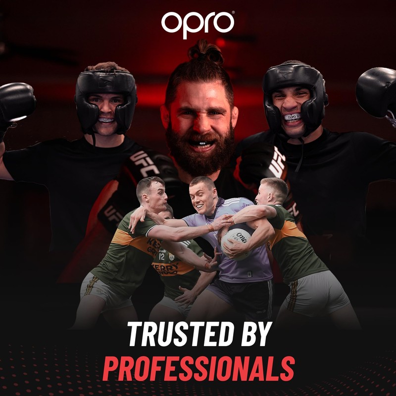 OPRO Bronze Level Sports Mouthguard, Essential Fit (Black) Adult &
