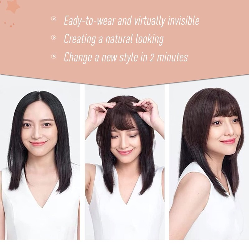 Hair Toppers for Thinning Hair Women Real Hair with Clip