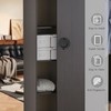 Auvotuis 3 Inch Sliding Barn Door Handle, Round Finger Flush