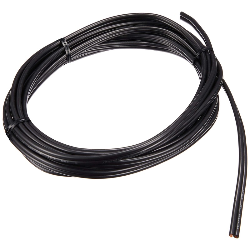 OHM 04-7473 Vinyl Parallel Wire for Wiring Black 1500W 4m