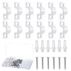 12PCS Wire Shelf Loop Clips, Shelf Clips for Metal Shelving