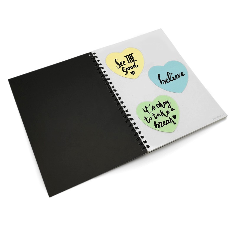 400 Quality Heart Shaped Pastel Coloured Removable Sticky Notes 76x76mm