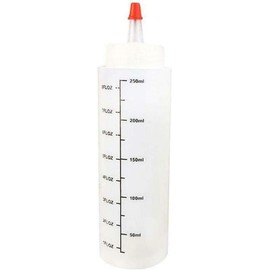 1Pc 250ml/8.80Z Squeeze Condiment Bottles, Squeeze Bottles for Sauces, Small Squeezy Measuring Bottle with Nozzle, Plastic Dispensing Bottles for BBQ Chilli Sauce Olive Oil Condiment Squeeze Bottles