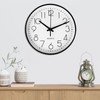 Gentpovth 8 Inch 20 cm Wall Clock, No Ticking Noise,