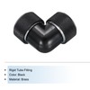 sourcing map Rigid Tube Fitting 90 Degree Rotary Elbow Black
