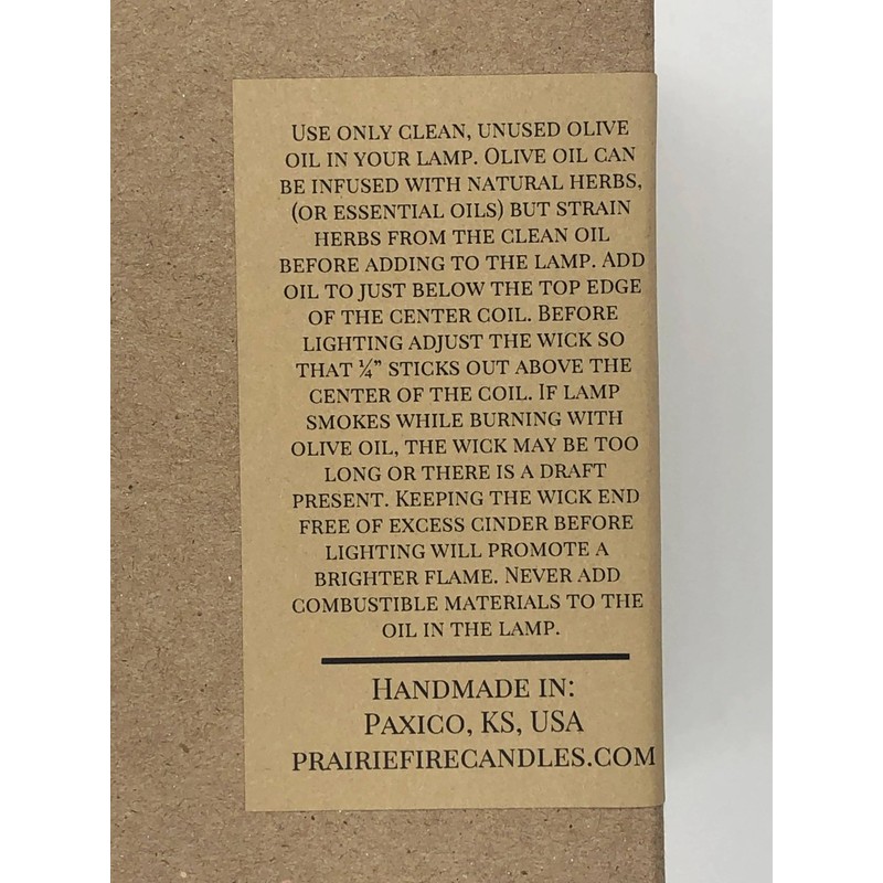 Olive Oil Candle Lamp - Emergency Backup - Power Outage