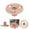 Pack of 5 Iron Plate Nuts, Flange Nut, 3 Holes,