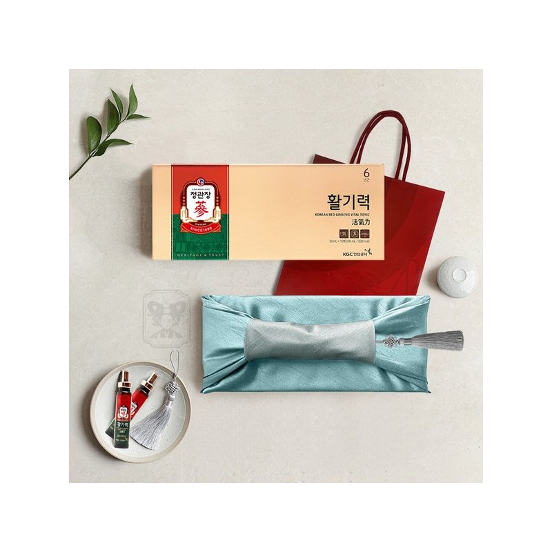 Good Commerce [정관장] 활기력 10병 (보자기+노리개포장) [Jeonggwanjang] Vitality Energy 10