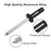 Kyuionty 60 Pcs 3/16" x 5/8" Tri-Fold Exploding Pop Rivets,