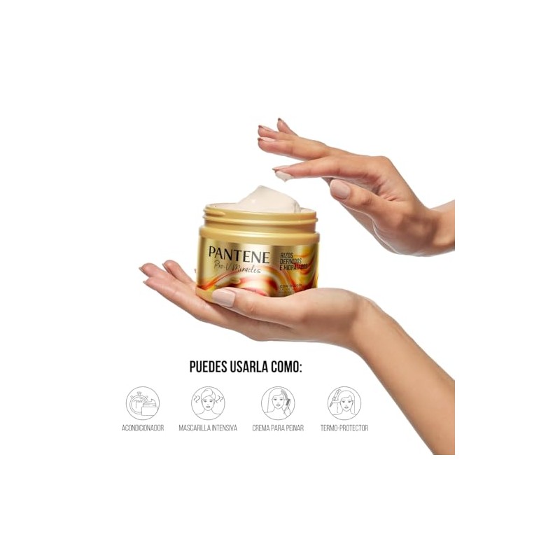 Pantene Mascarilla Intensiva para cabello rizado Pro-V Miracles Rizos Definidos