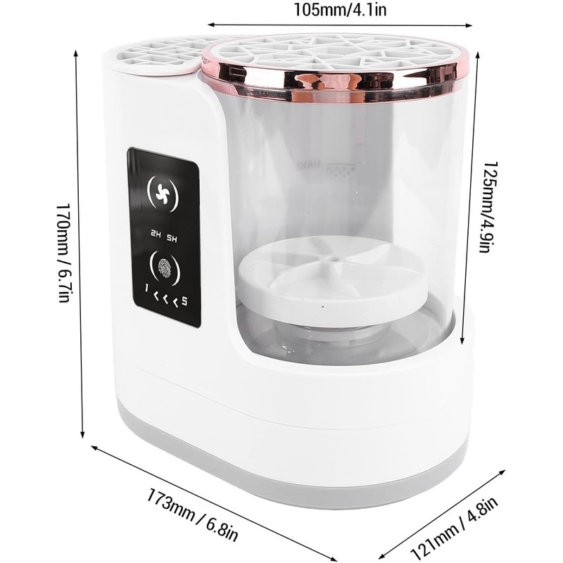 Electric Makeup Brush Cleaner, USB Electric Makeup Brush Cleaner Clear