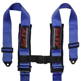 STVMotorsports Safety Harness (4 Point 3 H-Type, Blue)
