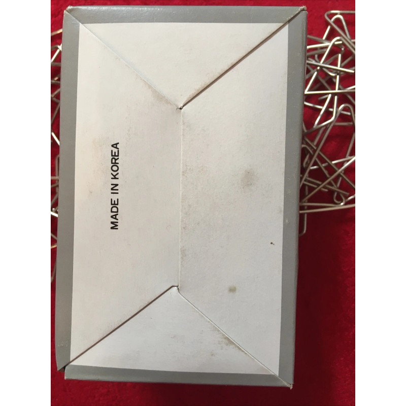 Ultra Hitech,Ideal Butterfly Paper Clamps, Steel Wire,No.2,1Box 50 Pcs, Vintage