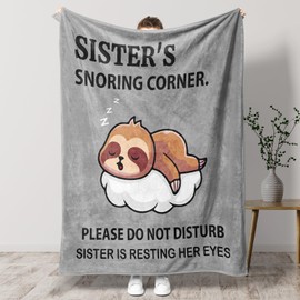 KAAYEE Sister Birthday Gifts, Sister Gifts for Sisters Multi Functional Blanket for Christmas, Big Sisters Presents for Birthday Thanksgiving Day, Gift for Women for Graduation from Brother Bestie