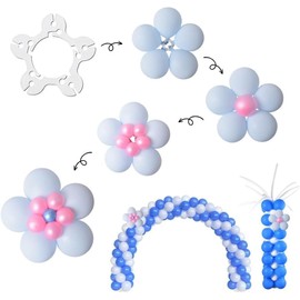 Ballon Clips Halter, 50 Stück Luftballon Bogen Ballon Girlande Anschluss, Ballonbogen Halterung Schnalle für Hochzeit Event Dekorationen Geburtstagsfeier