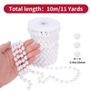 Faux White Pearl Beads Garland - 10mm Christmas Tree Beads