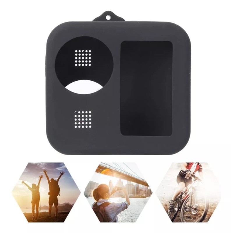 Estuchelandia Funda De Silicon Y Tapa Lente Para Camara Gopro