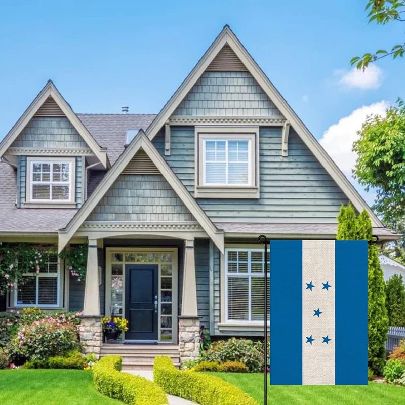 Pretty_jessie Honduras Flag Honduran Garden Flags 12x18 Double-Sided Small Burlap