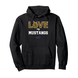 Cypress Ranch Mustangs Logo Love My Team HS Pullover Hoodie