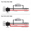 LEDpartsNow Pair of (2) 50 Watt 6 Ohm Load Resistors