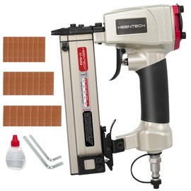 KEENTECH Pneumatic Pin Nailer 23 Gauge, Pin Nail Gun with 2160pcs 5/32" to 1" Pin Nails, Headless Air Micro Pinner with Exceptionally Low Jam Rate for Cabinets, Interior Decoration, Windows, Crafts