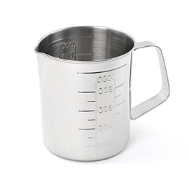 Teqler Edelstahlmessbecher aus rostfreien Edelstahl, 1 Liter