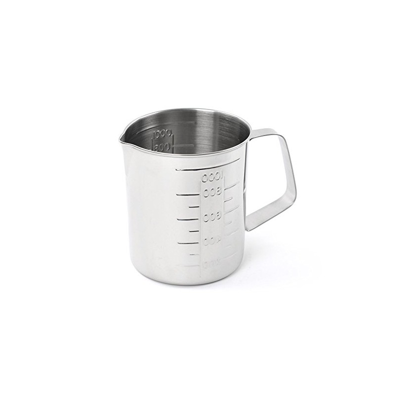 Teqler Edelstahlmessbecher aus rostfreien Edelstahl, 1 Liter