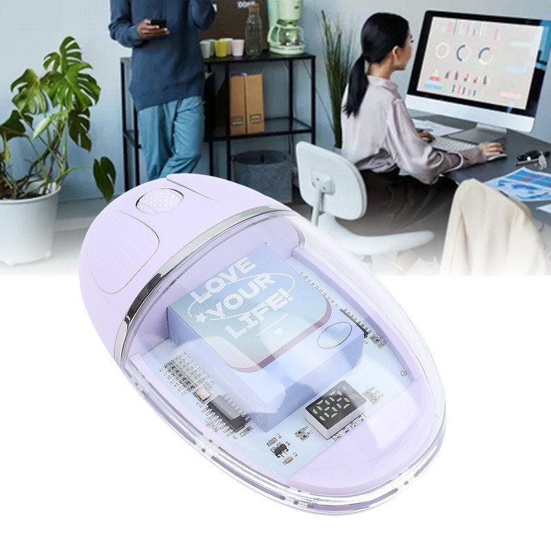 Bluetooth Wireless Mouse Dual Mode 2.4G Transparent PC Ergonomic Office