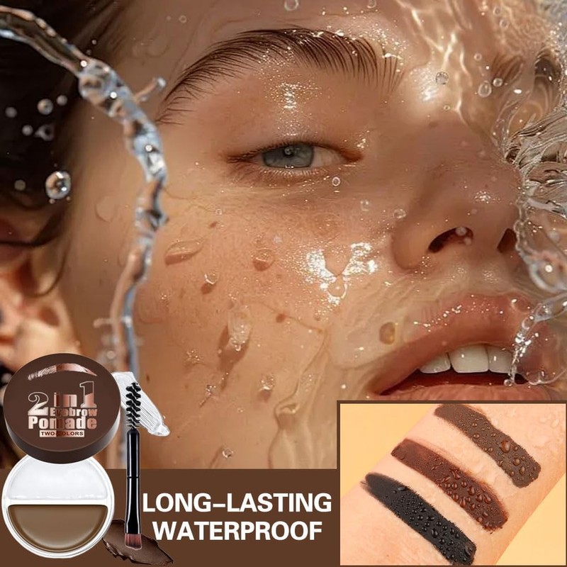 Bluemega Crema de Cejas Bicolor 2 en 1 y Gel