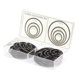 K-Flange O-Ring Assortment KIT, Nitrile (Buna-N) 90 Durometer, 7 Sizes, 70 Pieces