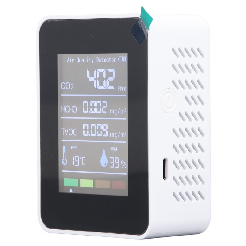 Air Quality Monitor 5 in 1 CO2 TVOC HCHO Temperature