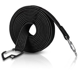 Extra long bungee cords with hooks,Bungee cords with hooks,Highly Stretchy Clips Bike Motorbike Luggage Cord Rope,Great for Hand Carts, Cargo, Camping (2 Meter Black)