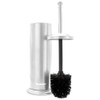 BROOKSTONE Toilet Brush and Holder Set for Bathroom with Splash