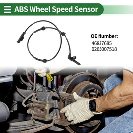 Motoforti ABS Wheel Speed Sensor ABS Sensor Anti-lock Braking System Sensor for Fiat Punto (188) 1999-2012 No.46837685/0265007518 Front Right
