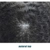 Afro Toupee For Black Men Brazilian Human Hair Units Black