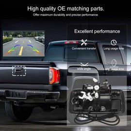 Tailgate Handle Backup Camera Rear View Camera for 2014-2018 Silverado Sierra 1500, 2015-2018 Sierra 2500HD 3500HD Canyon