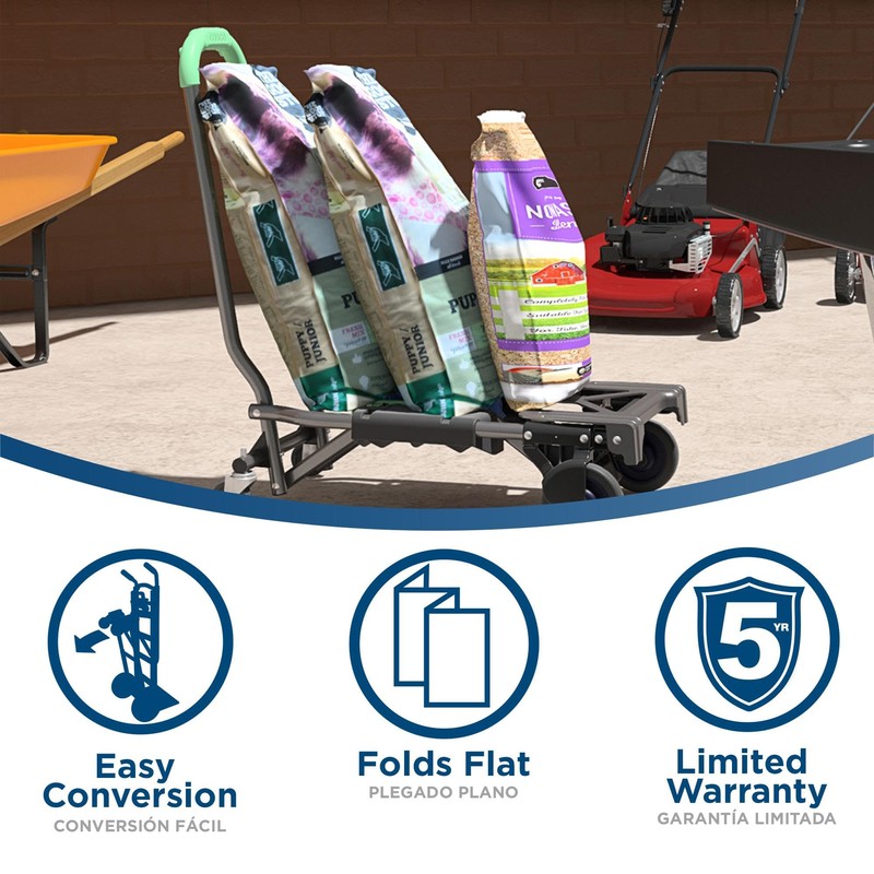 COSCO Shifter Multi-Position Folding Hand Truck and Cart, 300 lb.