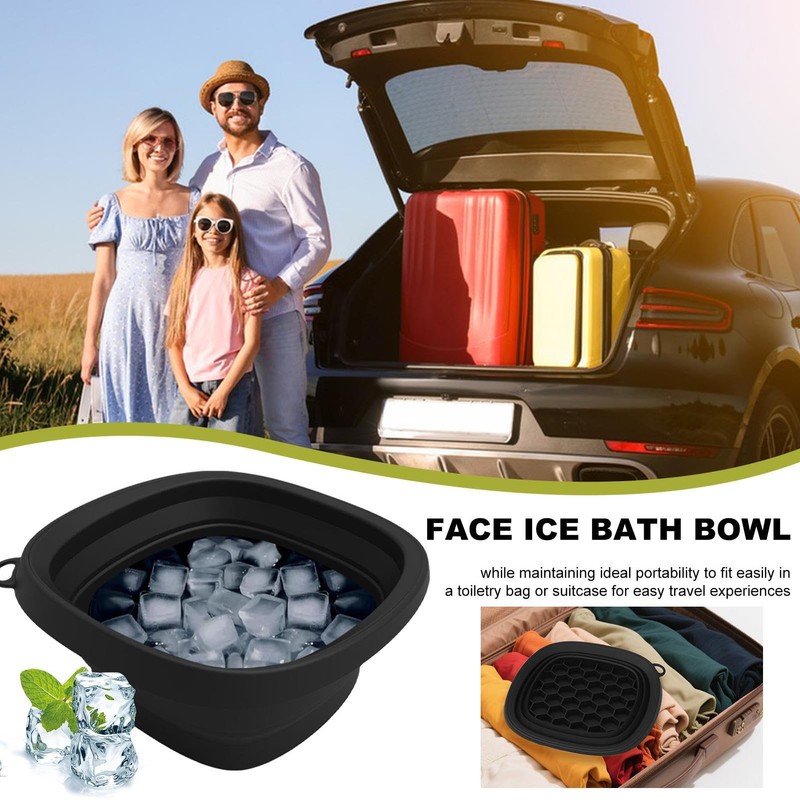 Ice Face Bowl | Foldable Face Ice Bowl with Built-in