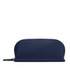 Leatherology Navy Blue Zip Sunglass Case - Structured body for