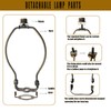 Lamp Harp 7" Antique Brass, E26 UNO & Standard Rod