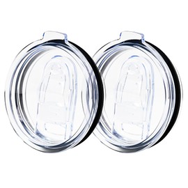 20oz Splash-Proof Silicone Travel Mug Lid - Slim Replacement Cover for Yeti Rambler Tumblers